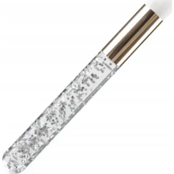 Kosmetický štětec Štětec na čištění a mytí řas, třpytivý bílý, plochý Premium Lashes