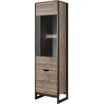 Vysoká vitrína z dřevotřísky Arden 56 cm pískový dub Laski