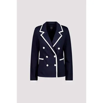 Dámské sako Sako Monari 9347 tmavě modré s bílou lemovkou Velikost: 38
