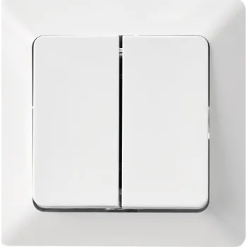 vypínač Dvojitý vypínač Klasik, Zápustný Emos bílý A6100.1