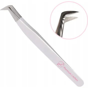 Kosmetická pinzeta Pinzeta na řasy typu Swan Deluxe ESSENTIAL Premium Lashes