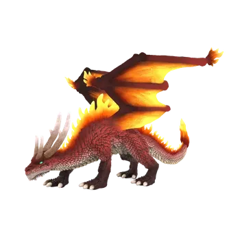 Figurka Alltoys Mýtický drak - Ohnivý