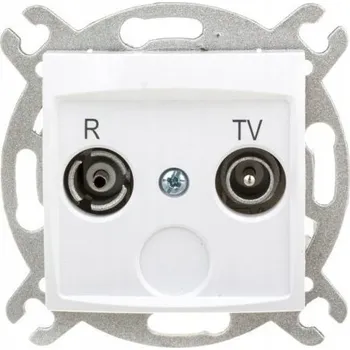 Elektrická zásuvka Anténní zásuvka nástěnná Elektro-Plast Nasielsk bílá