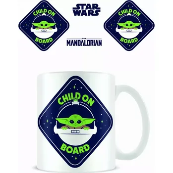 Keramický hrnek Mandalorian s motivem Child on Board