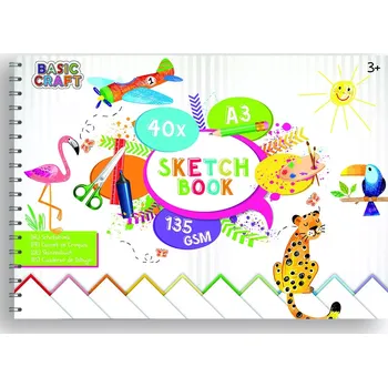 Grafix Skicovací blok A3 135 g/m 240 listů Craft Creative