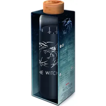 Láhev Stor Skleněná Zaklínač se silikonovým návlekem 585 ml