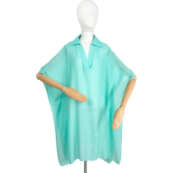 Dámský svetr Art Of Polo Dámské pončo Archier tyrkysová One size