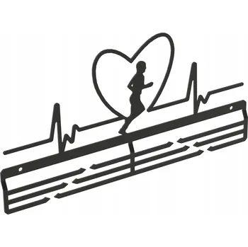 Věšák Věšák na medaile HEARTBEAT MEN, kolíky + záslepky.