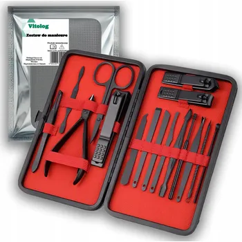 Sada na nehty Manicure Pedicure Kleštičky Nůžky Škrabka Pilník