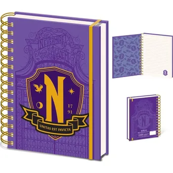 Zápisník Pyramid International Zápisník Wednesday Nevermore Shield A5