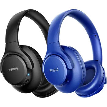 Sluchátka BLUETOOTH SLUCHÁTKA PŘES UŠI, sluchátka KVIDIO (Bezdrátová sluchátka s mikrofonem, skládací lehká sluchátka s hlubokým basem, HiFi stereofonní zvuk)