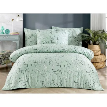 Povlečení Saténový povlak na polštář Nessie green 45x60