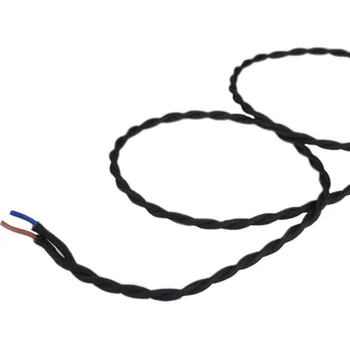 elektrický kabel Elhard CA1275B pletený kabel 2×0.75mm2, černý
