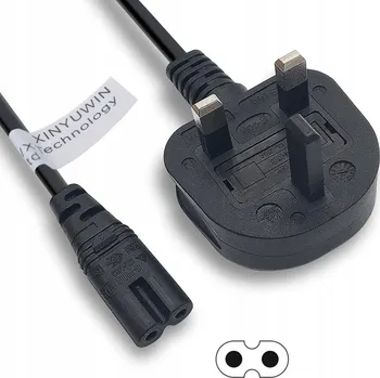 Napájecí kabel Napájecí kabel IEC C7 pro PS XBox PSP PSV HP Samsung 1,5M (britská zástrčka)