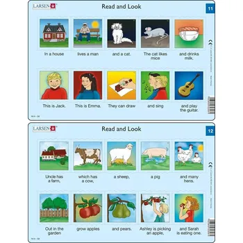 Puzzle Larsen Angličtina krátký text RA6 10 dílků