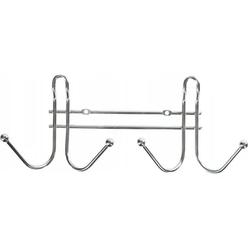 Věšák Tyč s háčky na kolíčky AWD stříbrná