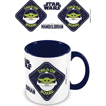 Barevný hrnek MANDALORIAN „dítě na palubě“ 315 ml