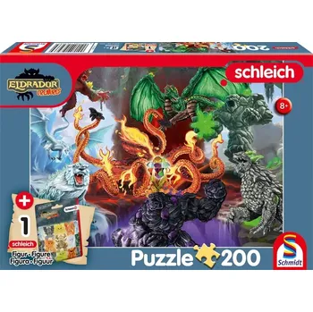 Puzzle SCHMIDT Eldrador Zlá stvoření + figurka Schleich 200 dílků