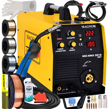 Svářečka Invertorová svářečka MAGNUM MIG 200W MMA MAG FLUX