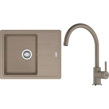 Granitový dřez Franke Kuchyňský dřez set G278KA BFG 611-62 kašmír + baterie FC 6018.424 kašmír