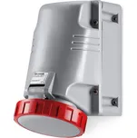 Scame 518.6357T Zásuvka nástěnná OPTIMA, šikmý box - 3P+N+E, 63A, 6h/380-415 V, 50/60 Hz, IP67