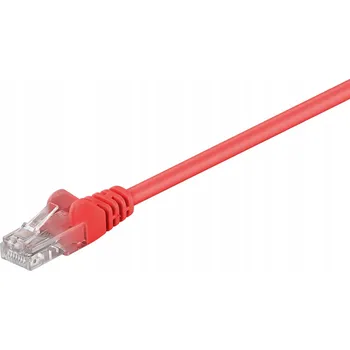 Síťový kabel Patch kabel Goobay U/UTP Cat5e RJ45 / RJ45 3 m červený