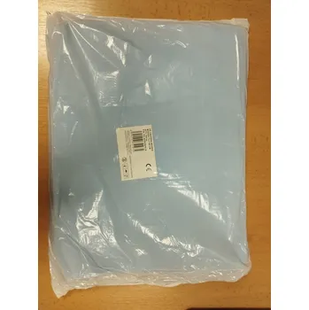 Pracovní zástěra Jednorázová zástěra modrá PE 73 x 140 cm 100 ks