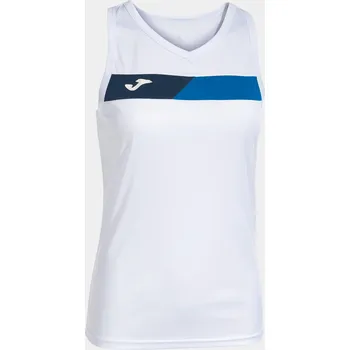 Dámské tričko Dámské tričko Joma Court bez rukávů bílo-modré S