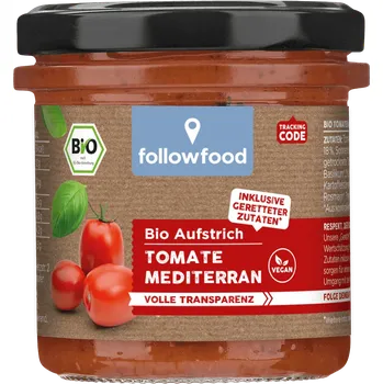 Rostlinná pomazánka Followfood Rajčatová středomořská pomazánka 135 g bio