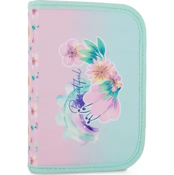 Penál oxybag Školní penál OXY BAG Flowers – 1patrový, 2 chlopně, prázdný