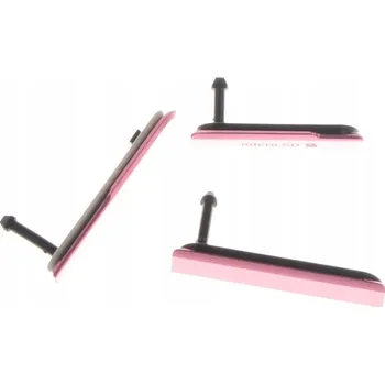 Krytka USB a SIM karty Sony Z1 Compact D5503, sada, růžová