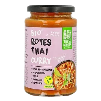 Hotové jídlo Tress Brüder Veganské thajské červené kari 375 g bio