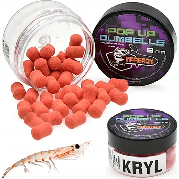 Boilies Plovoucí dumbells POP UP 8 mm Margrom KRYL nástraha pro Method Feeder
