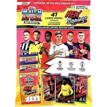 Karetní hra Topps Liga mistrů - zápas Attax 2023/24 - aktualizace Multipack 1