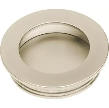Nábytkové kování Zápustná nábytková úchytka RONDO Nikl satén