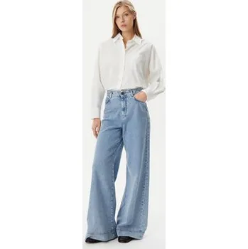 Dámské kalhoty Weekend Max Mara Jeansy Vega 2515181061 Modrá Wide Leg 42