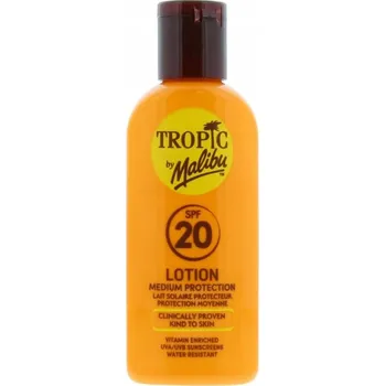 Přípravek na opalování Tropic By Malibu Opalovací mléko SPF20 Voděodolné Mléko 1