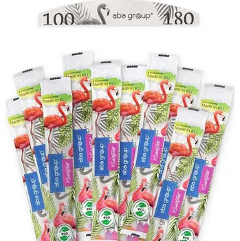 Přípravek na nehty Pilníky na nehty Aba Group Standard Plameňák půlměsíc 100/180 10 ks