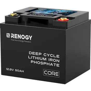 Autobaterie Renogy CORE 50Ah 12V LiFePO4 baterie Deep Cycle | IP 65 | Záruka 5 let