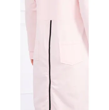 Dámská mikina Dámská růžová mikina se zipem a kapucí K-Fashion, UNI i519_15791-U