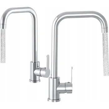 Vodovodní baterie Kuchyňská stojánková baterie APKOMFORT STELA stříbrná