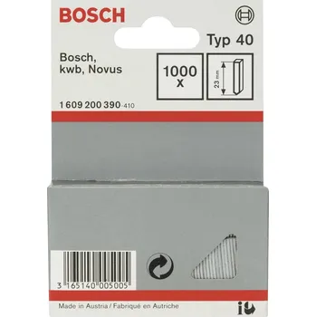 Hřebík Bosch Accessories 1609200390 Hřebíky do sponkovačky Typ 40 Vnější délka 23 mm 1000 ks