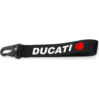 Klíčenka s motivem Ducati 1 - Černá