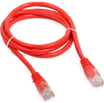 Síťový kabel Patchcord Conotech U/UTP 5e RJ45 / RJ45 1 m červený