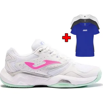 Dámská tenisová obuv Dámská tenisová obuv JOMA MASTER 1000 LADY 2432 WHITE / PINK + - UK 5
