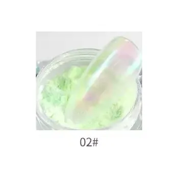 Přípravek na nehty Pastelový prach na nehty s efektem mořské panny, barva: 02