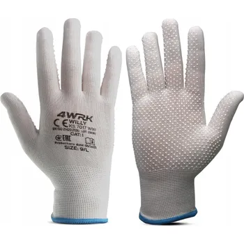 Pracovní rukavice Pracovní rukavice 4WRK WILLY vel. s puntíky velikost 8 - M 1 pár
