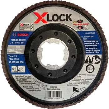 Brusný kotouč Bosch Lamelový brusný kotouč P60 115 x 22,23 mm X-Lock na kov