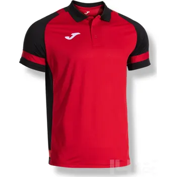 Polokošile JOMA LIDER, barva červená - černá, velikost XS