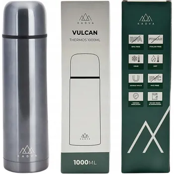 Termoska Termoska Kadva Vulcan 1000 ml nerezová ocel 1 l turistický na kávu a čaj